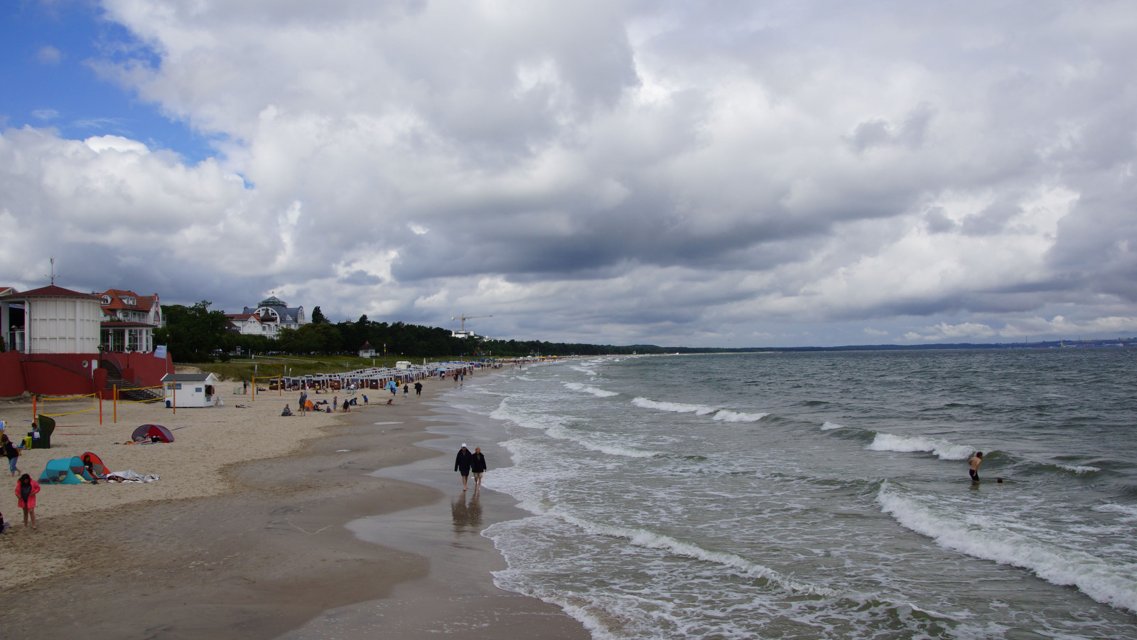 Blick von der Seebrücke Binz