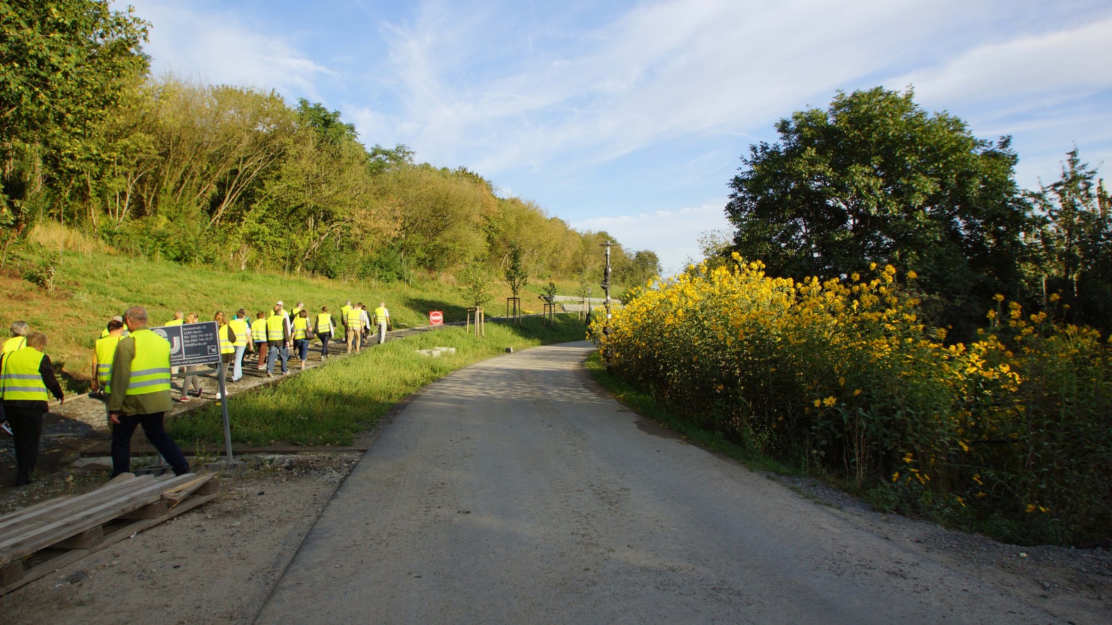 Weg zu den Kienbergterrassen.