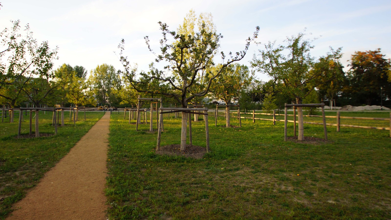 Obstbäume im englischen Garten
